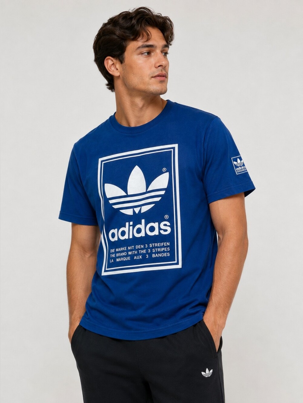 Adidas Originals Trefoil Logo T-Shirt – Blue | Men’s Medium (M) | NWT